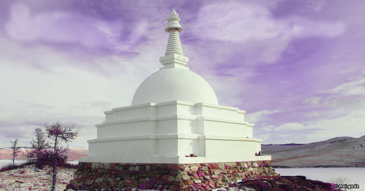 Туристы испортили буддийскую ступу Просветления на острове Огой